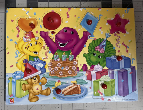 Barney peg puzzle baby bop - puzzle,