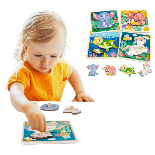 4pz puzzle picchetto - picchetto, legno