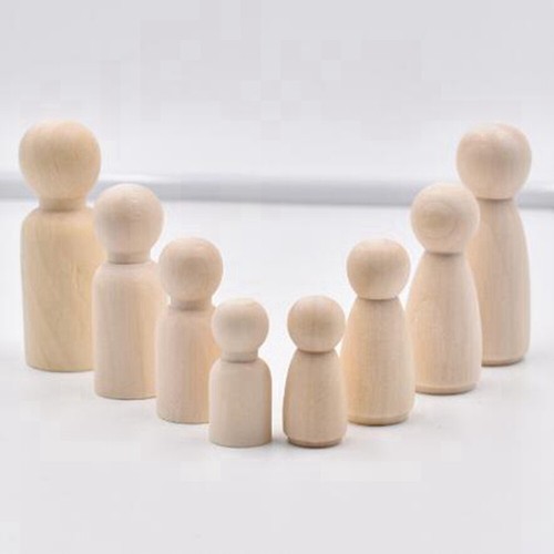 Bambola piolo legno piccole