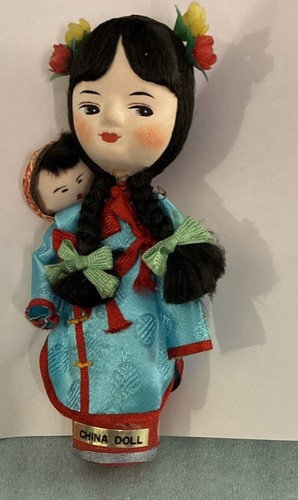 Bambola cinese vintage peg - bambola,